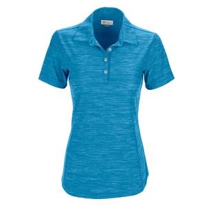 Greg Norman Ladies Play Dry Heather Solid Polo