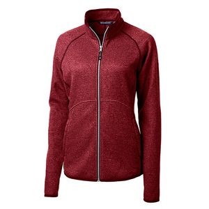 Cutter and Buck Ladies Mainsail Sweater-Knit Full Zip Jacket
