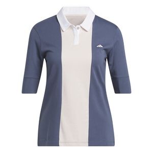 Adidas Ladies Go-To Stripe Short Sleeve Polo