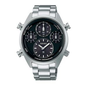 Seiko Prospex SFJ003 Solar Chronograph Diver Men's Watch - Black