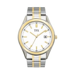 Bulova 38B100 TFX Pair Collection Men Watch - Silver and Gold