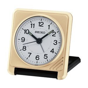 Seiko QHT015G Travel Alarm Clock - Gold