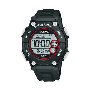 Lorus R2329P Digital Chronograph Unisex Sports Watch - Black