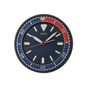 Seiko QXA791J Modern Wall Clock - Blue and Red