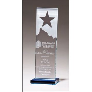 Etched Clear Glass Award (3.125"x9.25")
