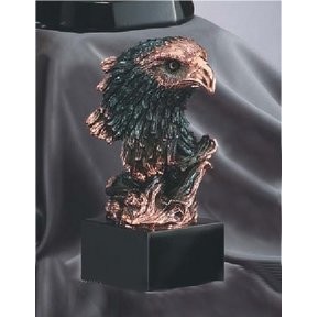 Electroplated Resin Eagle Mascot (8.5" Tall)