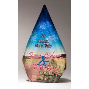 Sublimatable Diamond Acrylic Award (6.25"x9.875")