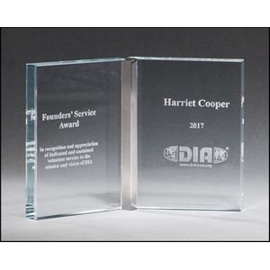 Clear Glass Book Award (7.375"x5.375")
