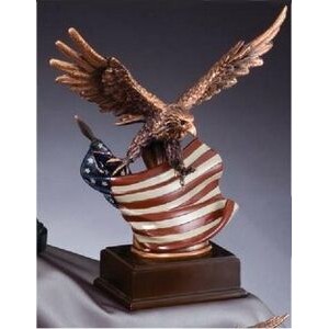 Soaring Eagle and Flag Award (12" Tall)