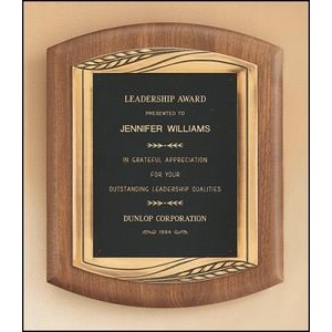 American Walnut Plaque w/Furniture Finish (11.5
