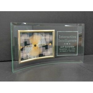 Glass Curved Picture Frame (7.5"x13")