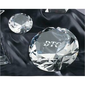 Small Crystal Diamond Award/Paperweight