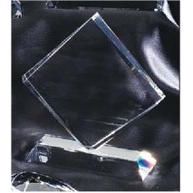 Optic Crystal Beveled Diamond - Medium
