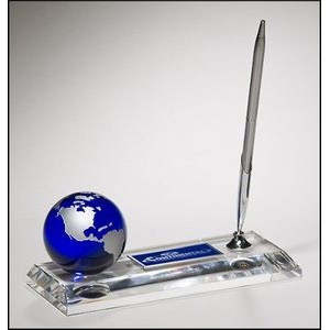 Crystal Pen Set w/Globe