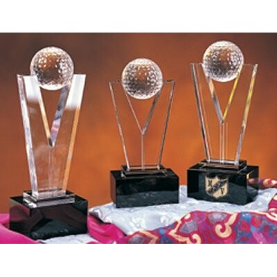 Crystal Golf Trophy Award - Large (3.5"x10"x2.5")
