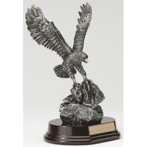 Silver Resin Eagle Award (7" Tall)