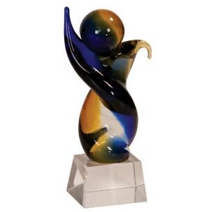Twisted Figure Glass Award - Small
