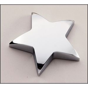 Chrome Metal Star Paperweight