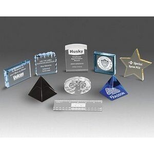 Acrylic Paperweight Awards - Assorted