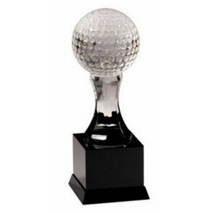 Crystal Golf Ball Trophy Award