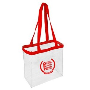 The 12"x12"x6" Clear Open Tote Bag