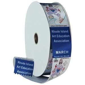Custom Printed 100 Yard Multicolor Ribbon Roll (2