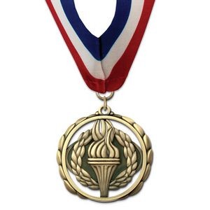 2 3/8" Victory ES Medal w/ Stock Millennium Neck Ribbon