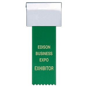 Name Badge w/ Custom Printed Ribbon (3"x2")