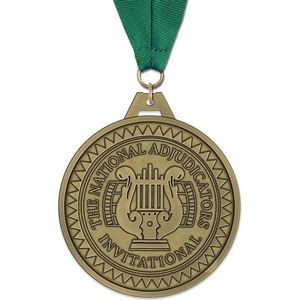 3" HH Medal w/ Grosgrain Neck Ribbon