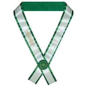 2 Layer Contestant Sash w/ 1 to 14 Characters of Print
