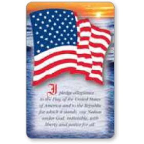 Pledge of Allegiance Info Panel w/Full-Color Laminated Calendar Card