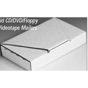 EZ Fold CD/DVD & Videotape Mailer Box (5 3/4"x5 3/8"x5/8")