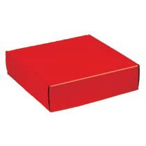 Red Gloss Corrugated Mailer Box (8"x8"x3")
