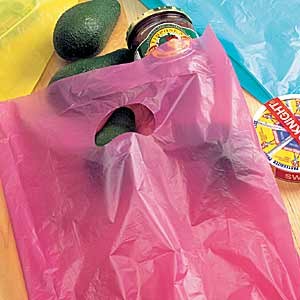 High Density Plastic Bag w/Die Cut Handles (12"x3"x18")
