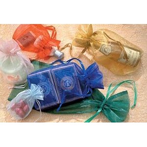 Sheer Organza Satin Cord Gift & Wine Pouch (2"x2 1/2")