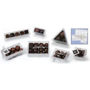 Windowed Clear Frosted 6 Piece Candy Box