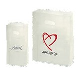 Imprinted Frosted Clear SOS Bag w/Die-Cut Handles (16"x6"x15")