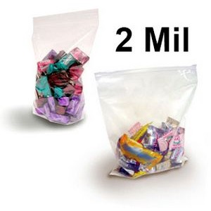 2 Mil Crystal Clear FDA Polypropylene Zip Style Bag (10