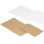 Flat White Kraft Paper Merchandise Bag (12"x2 3/4"x18")
