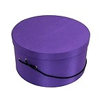 Dark Purple Hat Box (21"x11 1/2")