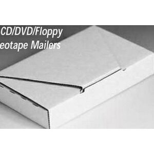 EZ Fold CD/DVD & Videotape Mailer Box (8 1/8"x4 3/4"x13/16")