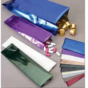 Heat Sealable Metallized Foil Bag w/Side Gusset (3 3/8"x2 9/16"x10¼")