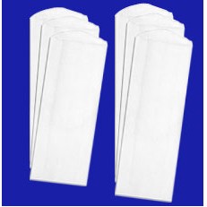 White Paper Pharmacy Bag (1000 Pieces) (3 1/2"x2"x10")