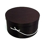 Dark Brown Hat Box (19"x9 1/2")