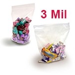 3 Mil Crystal Clear FDA Polypropylene Zip Style Bag (4