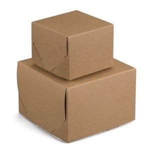 2 Piece Brown Kraft Lock Corner Box (20"x20"x4 1/2")