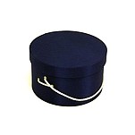 Navy Blue Hat Box (19"x9 1/2")