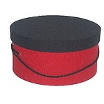Red & Black Hat Box (21"x11 1/2")