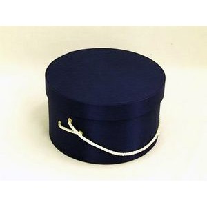 Navy Blue Hat Box (17"x8 1/2")