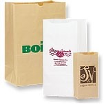 16 BBL. Short Run Natural White Grocery Bag (500 Pieces) (12"x7"x17")